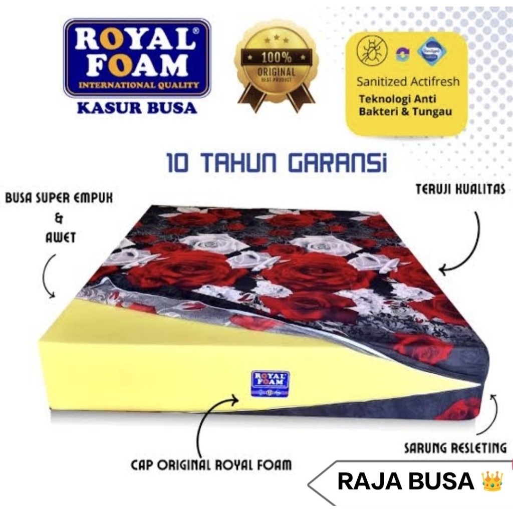 kasur busa original royal foam super bagus ukuran lengkap 90x200 100x200 120x200 140x200 160x200 180