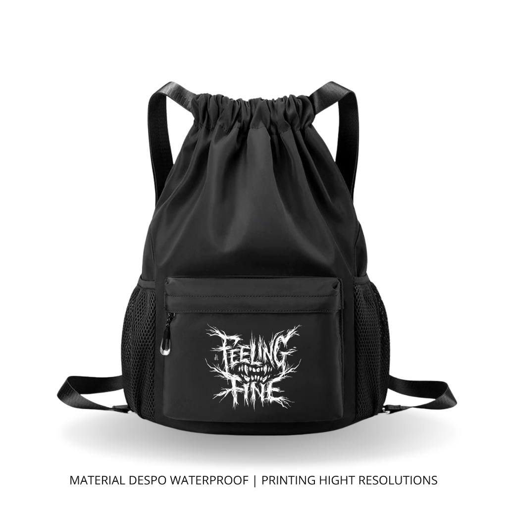 Tas Ransel Tali Serut Sekolah Olahraga Aesthetic Keren Pria Anti Air Terbaru