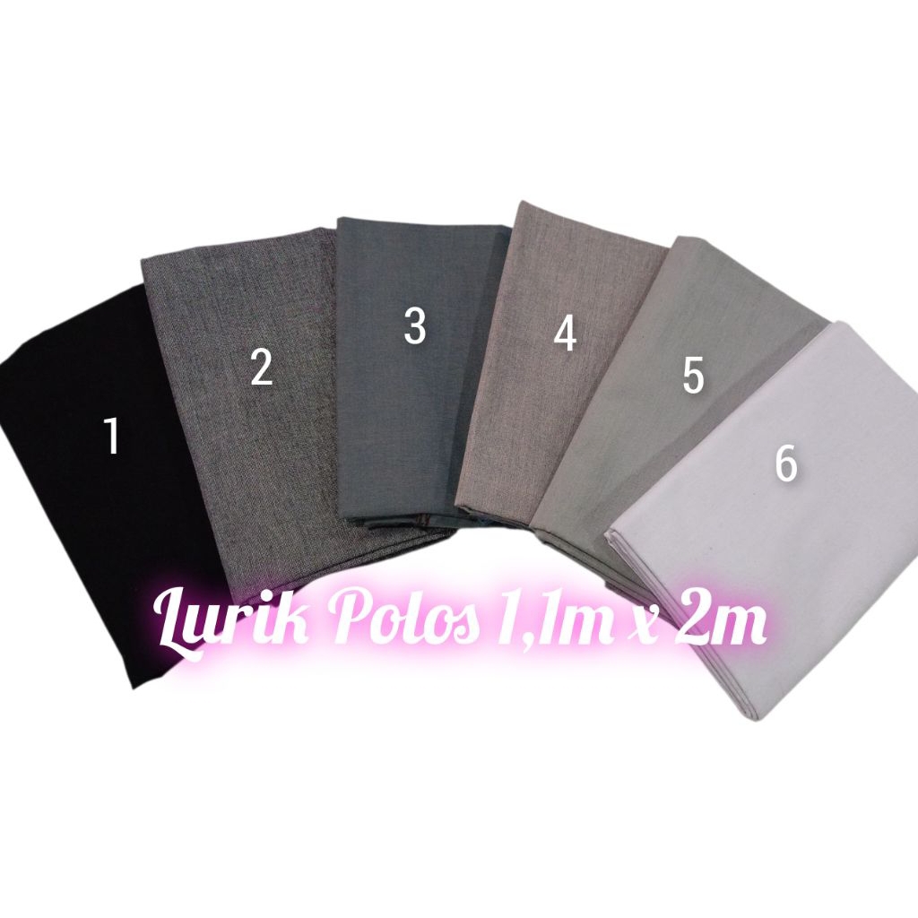 Katun Lurik Tenun Polos 2m