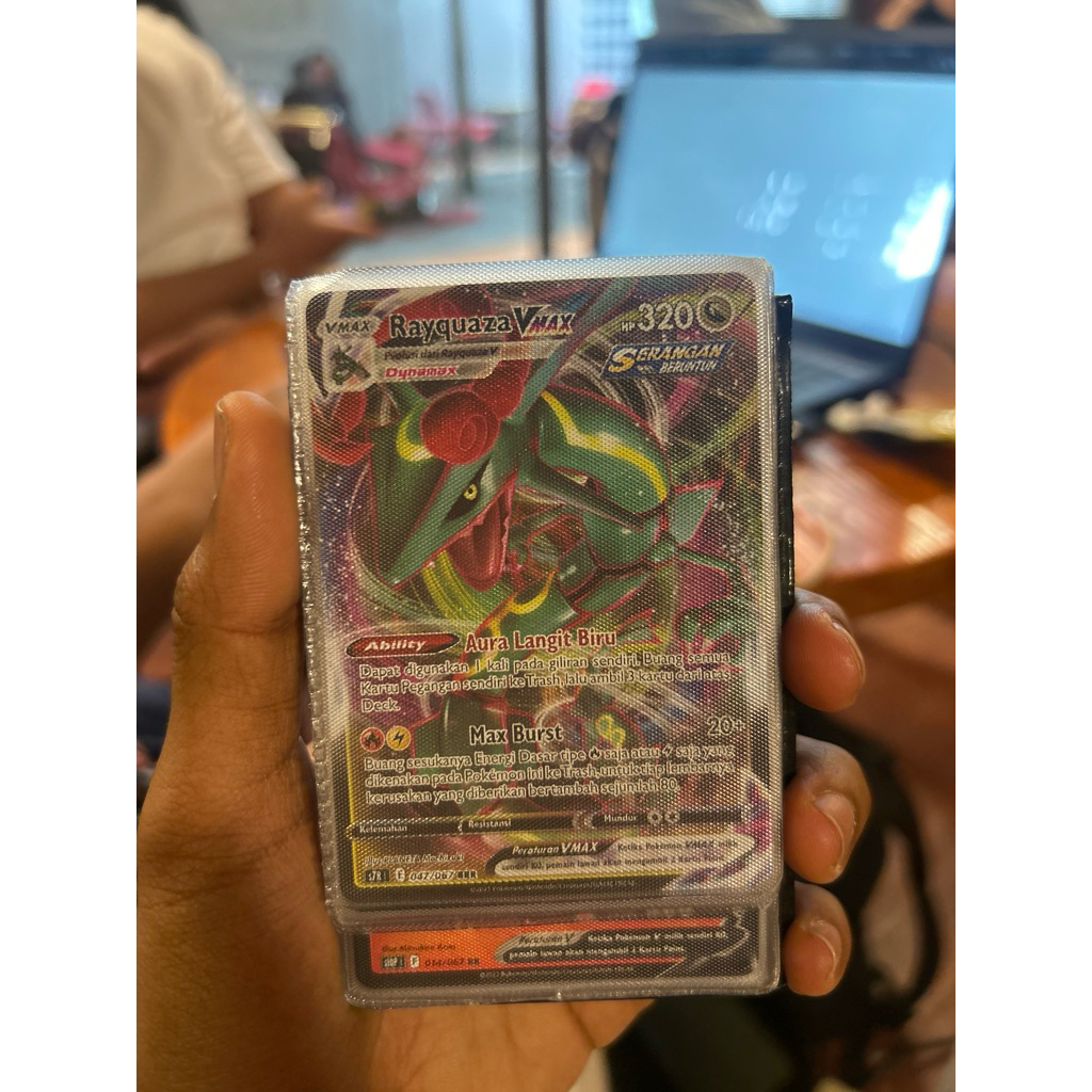 Pokemon Card Rayquaza Vmax Indonesia Version