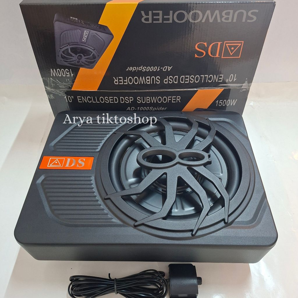 Subwoofer kolong 10 " Aktif Subwofer Basstube Bastube Kolong ADS 10 INCH AKTIF