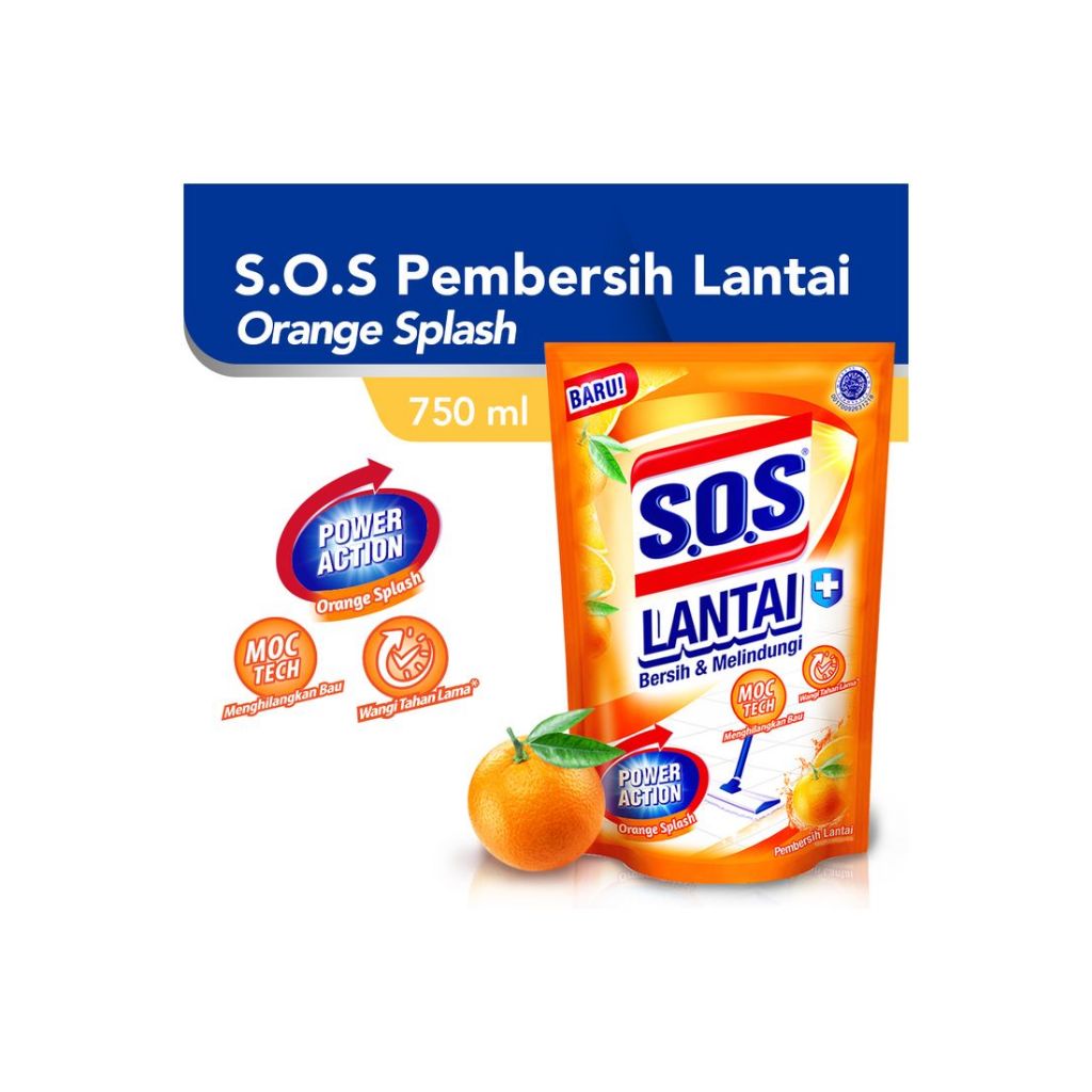 sos pembersih lantai refill orange 750ml