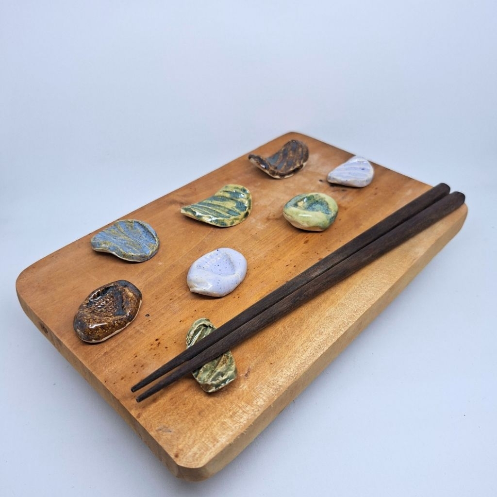 Spoon Rest | Chasaku Rest | Chopstick Rest by Taz Pottery