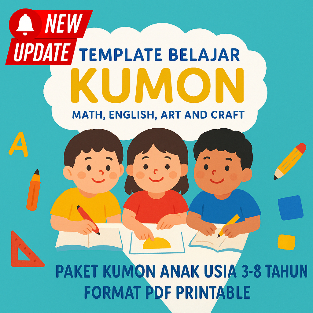 WS KUMON ANAK USIA 3-10 THN PAKET LENGKAP