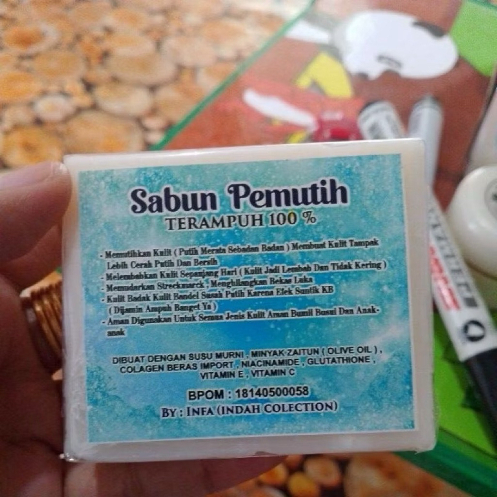 Sabun Pemutih Terampuh Indah Collection Mencerahkan Kulit
