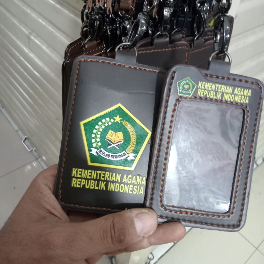 Lanyard dompet id card KEMENTERIAN AGAMA gantungan+dompet id card KEMENAG berkualitas tinggi