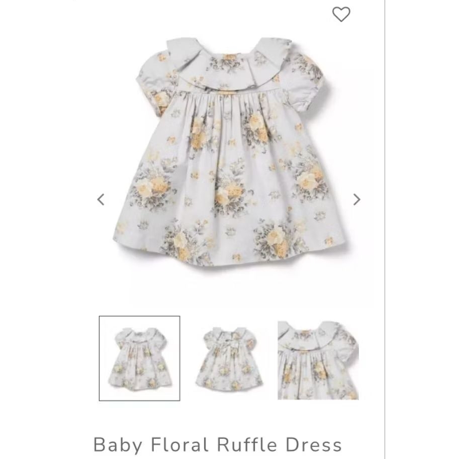 Janie and Jack Floral Ruffle Dress