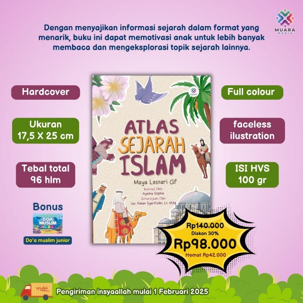 ATLAS SEJARAH ISLAM FOR KIDS - Readystock