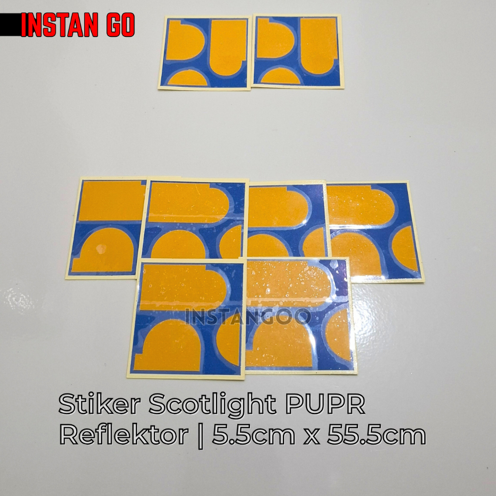 Sticker PURP Helm Safety Cutting Scotlight Stiker PUPR Reflektor