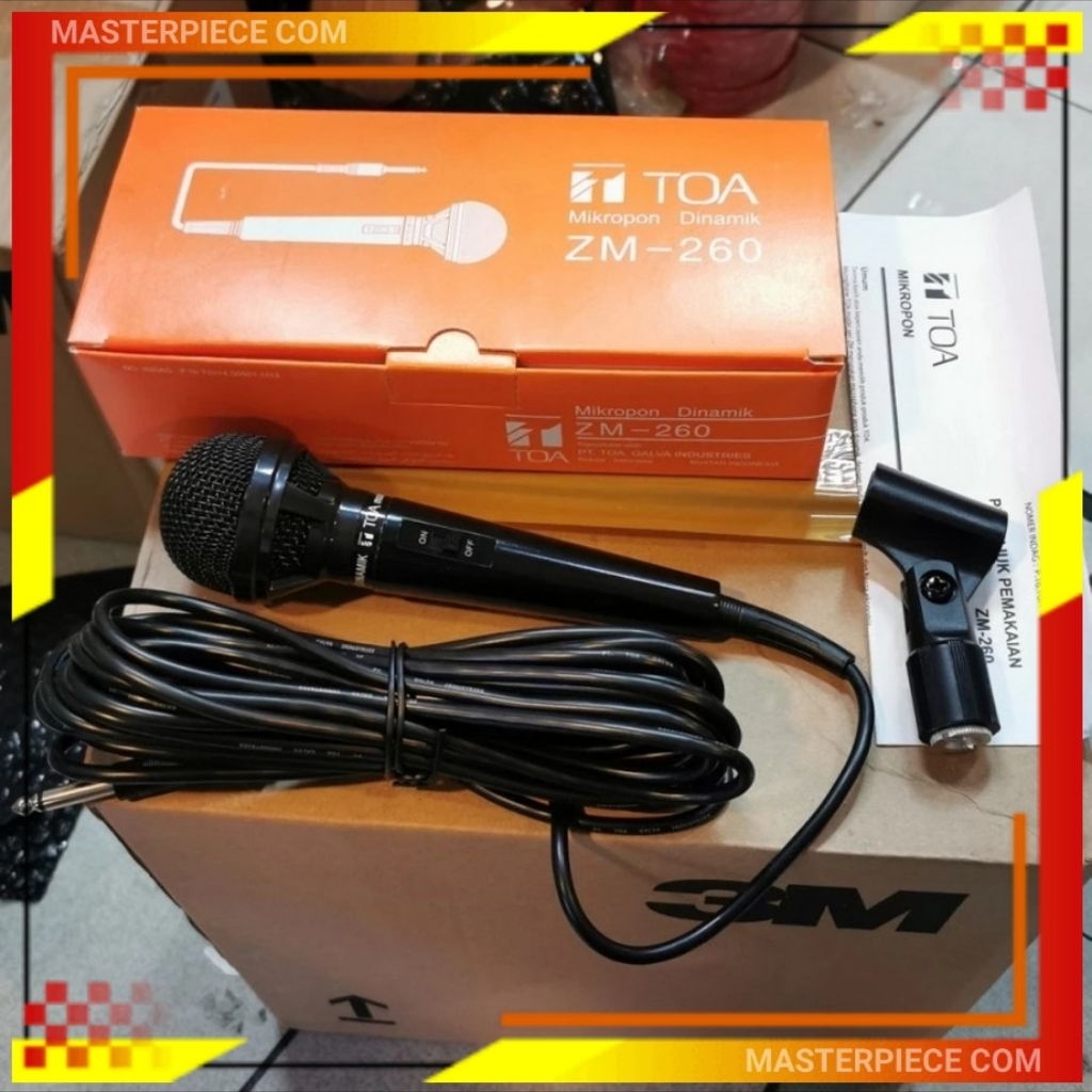 TOA ZM-260 Mic Microphone/ Mikrofon/ Mic Kabel TOA/ Mic Adzan