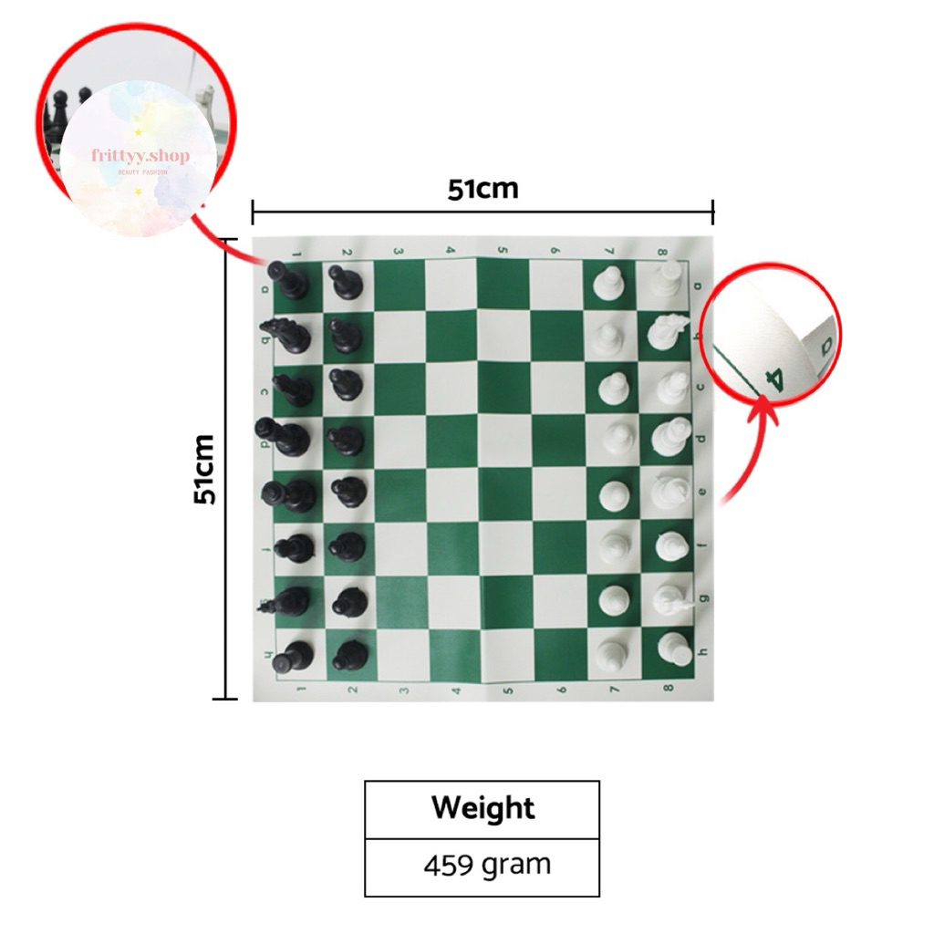 Catur Plastik Chess Plastic ROX 51cm X 51cm Original