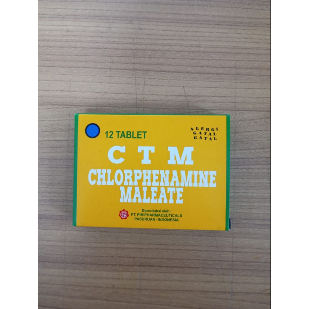 CTM 4 MG 12 Tablet - Tablet Obat Alergi, dan Gatal-gatal