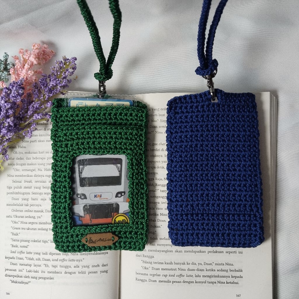 Id Card Holder Rajut Premium || Tali Adjustable