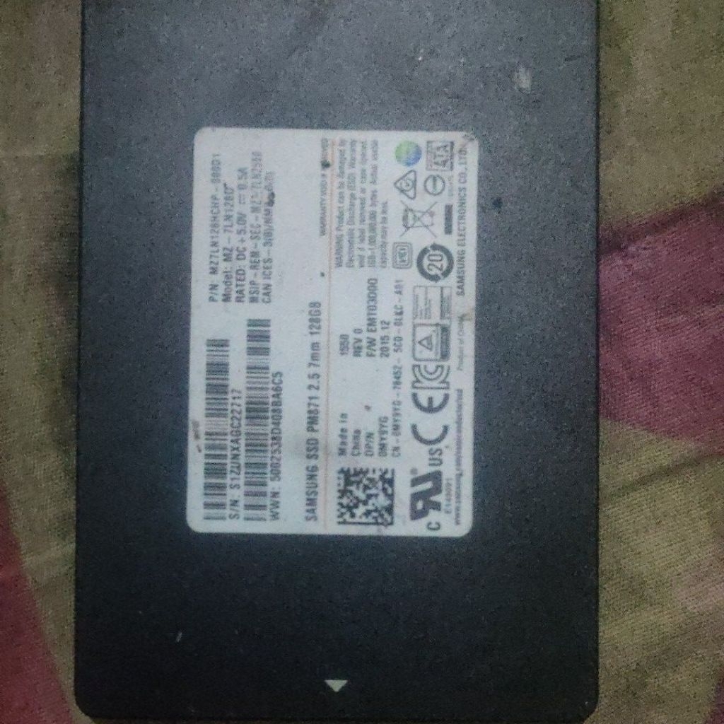 SSD 128GB SAMSUNG SECOND