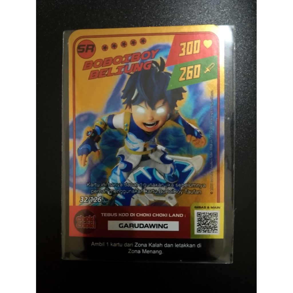 SR BOBOIBOY BELIUNG MONSTA GALAXY CARD CHOKI-CHOKI