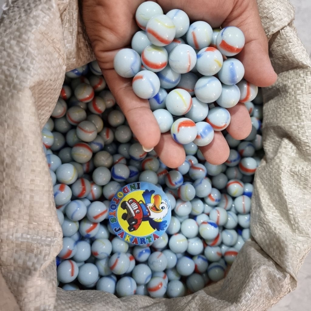 1 KARUNG 25 KG KELERENG/GUNDU SUSU (ISI +- 4500 PCS) HARGA GROSIR