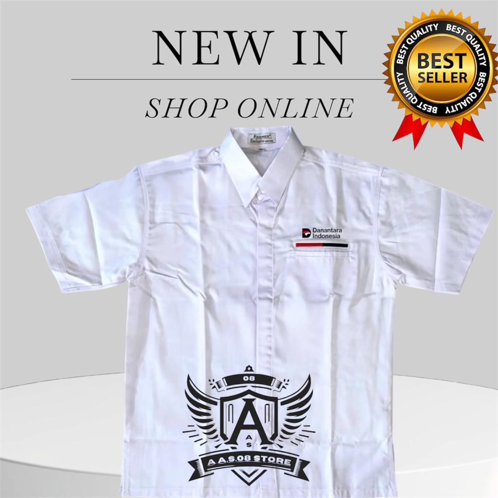 kemeja danantara indonesia terbaru k1 seragam putih danantara full bordir