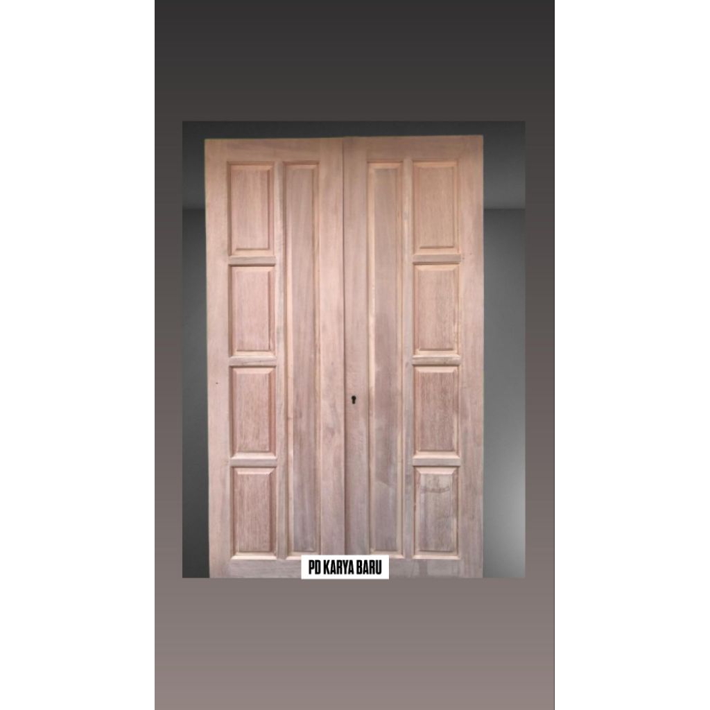 Pintu Kayu | Pintu Utama | Pintu Tarung | Pintu Double Meranti | Pintu Tarung Dan Kusen (006)