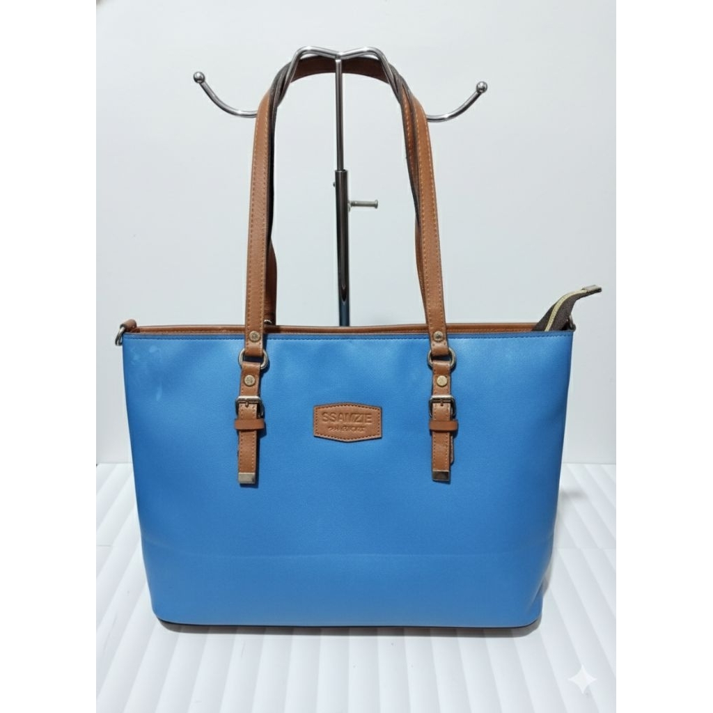 SSAMZIE biru Tote bag