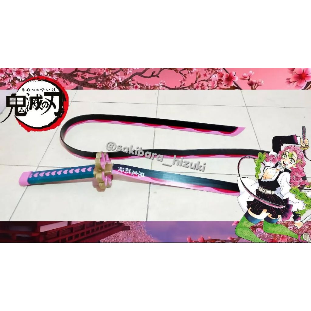 Pedang Mitsuri Kanroji Demon Slayer Kimetsu no yaiba cosplay