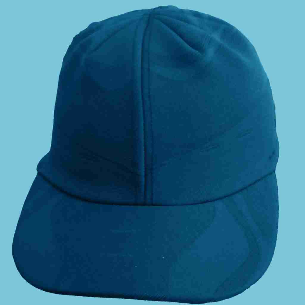 Topi polos hitam biru bahan tebal kuat dan nyaman