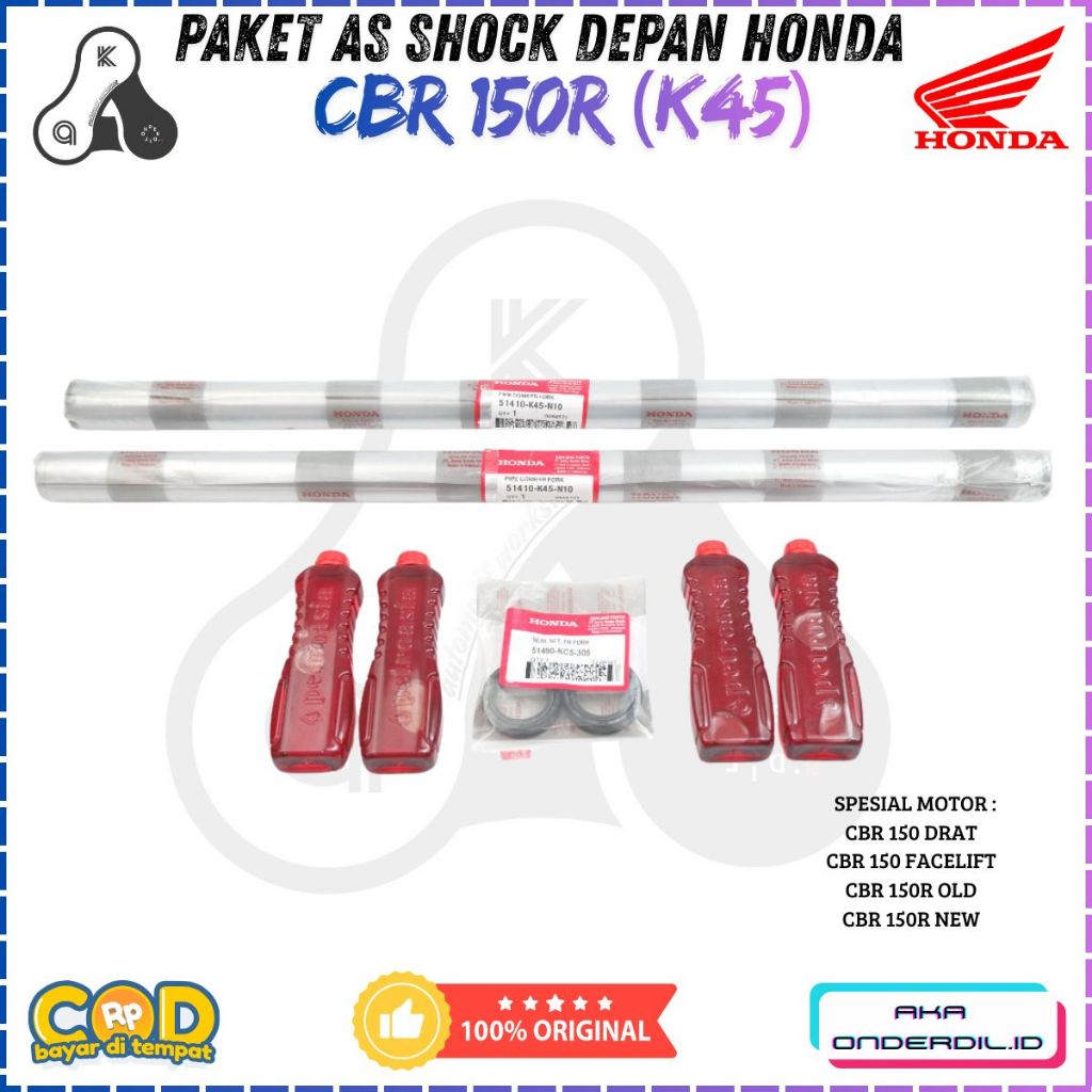 AS SHOCK DEPAN HONDA CBR 150R NEW/OLD DAN CBR FACELIFT KODE PART : 51410 ORIGINAL PREMIUM