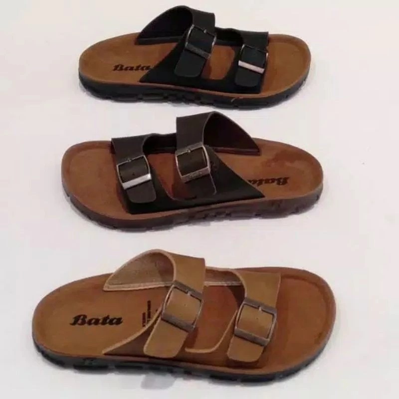 BATA SANDAL PRIA KULIT ASLI BATA SUPER QUALITY