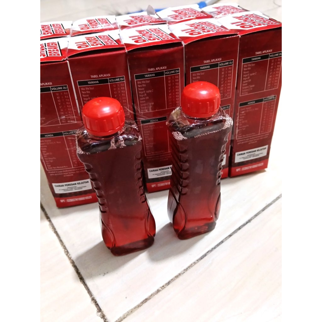 OLI SHOCK DEPAN 1 SET( 2 BOTOL) UNTUK SEMUA JENIS KENDARAAN BERMOTOR HONDA YAMAHA SUZUKI KAWASAKI DL