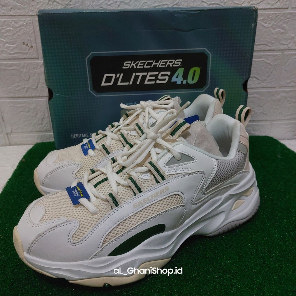 Sepatu Sneaker Pria SKCHERS D'LITES 4.0 237408 WMLT Men Original