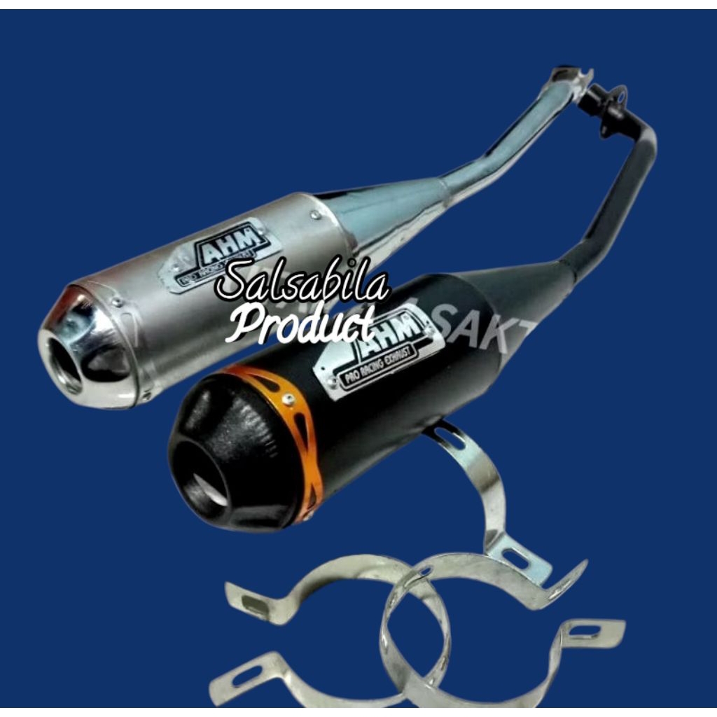 knalpot AHM BLACK GOLD astrea prima Supra fit jupiter crypton smash Shogun Revo absolute supra x