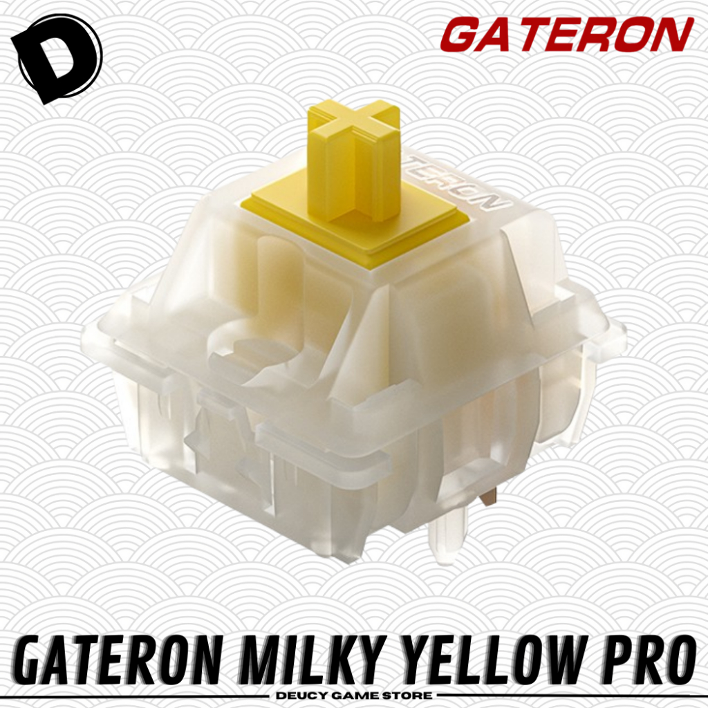 Gateron Milky Yellow Pro KS-3 Linear Switch Mechanical Keyboard Switch