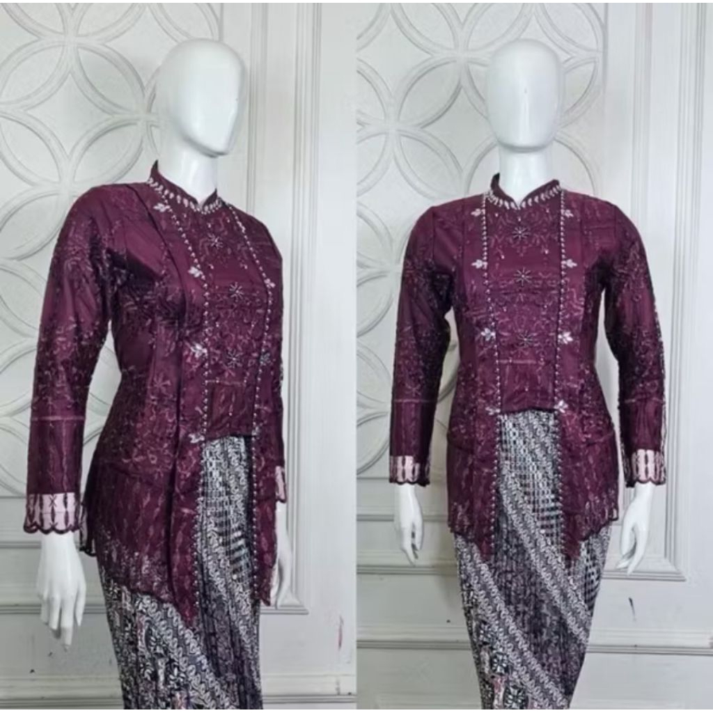COD [Free Hijab] Kebaya Kutu Baru Hijab/Kutu Baru Shanghai/Kebaya Modern/Pakaian Tradisional