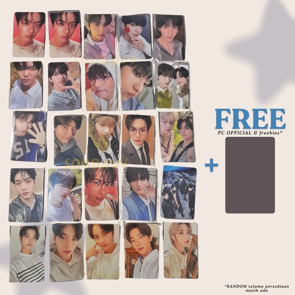 (free pc official*) Ready PC TXT Soobin Yeonjun Beomgyu Taehyun Hueningkai Photocard Official Lucky 