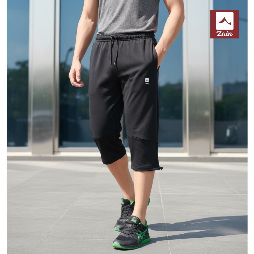 Celana 3/4 Sport Celana training Olahraga Pria Tebal scuba