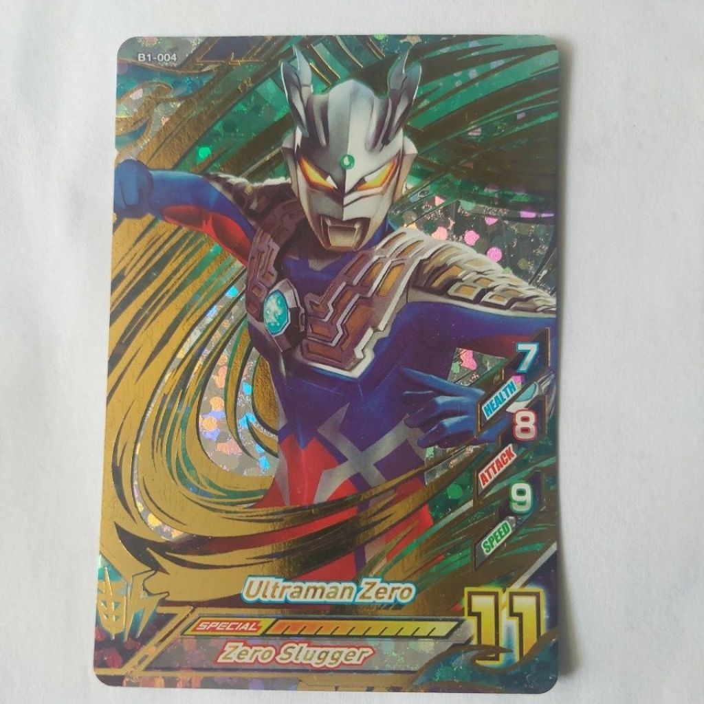 KARTU ULTRAMAN R/B VER 1 ULTRA RARE ULTRAMAN ZERO