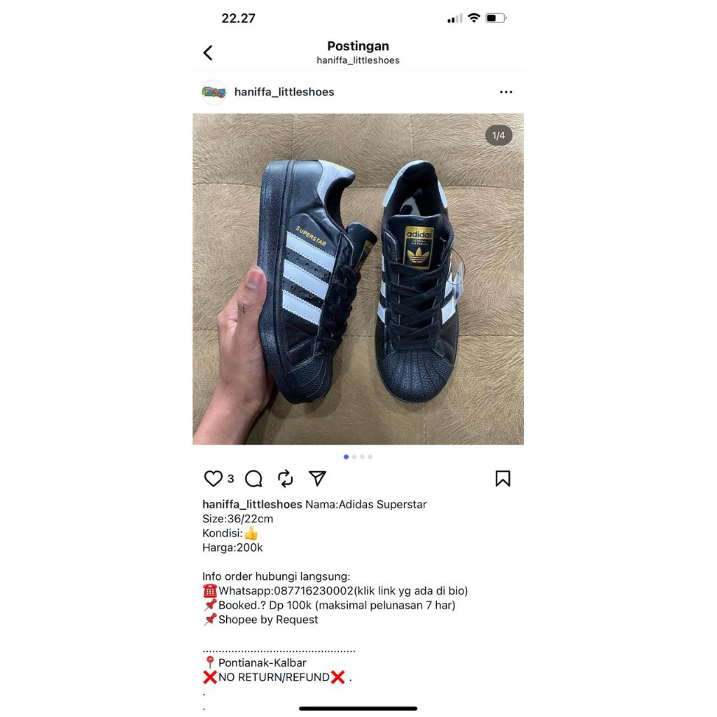 Adidas superstar black