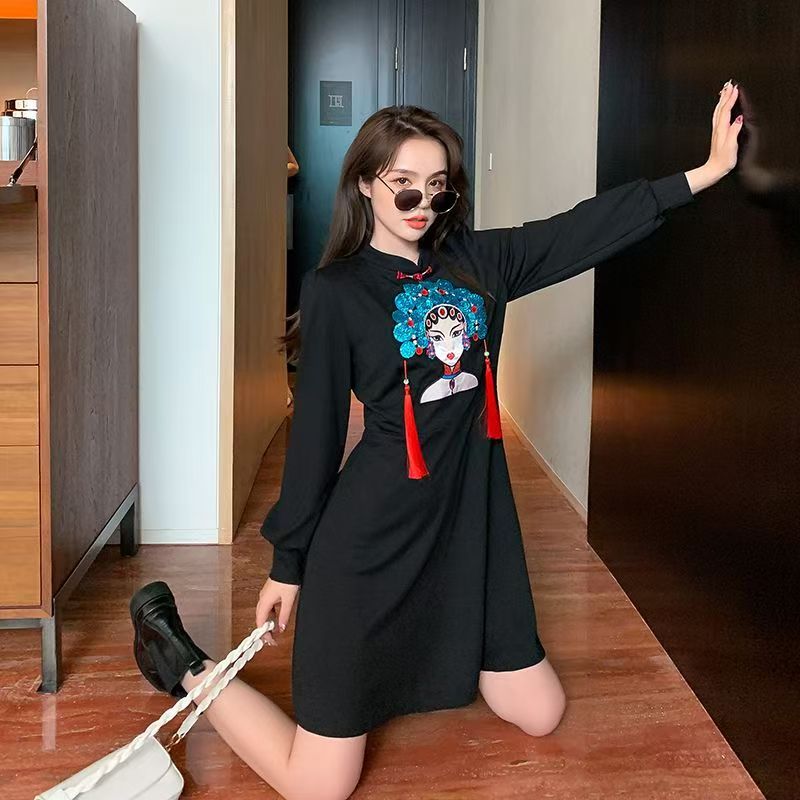 Improved Hanfu Loose Cheongsam Women's Dress