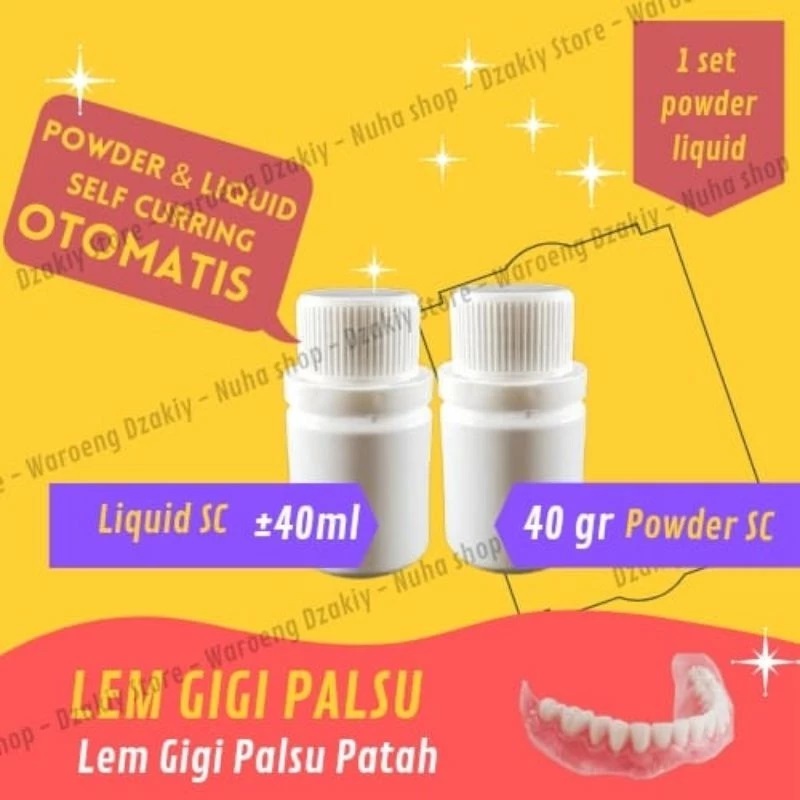 Lem Gigi Palsu Pink Kuat – Perekat Gigi Patah Retak Cepat Kering