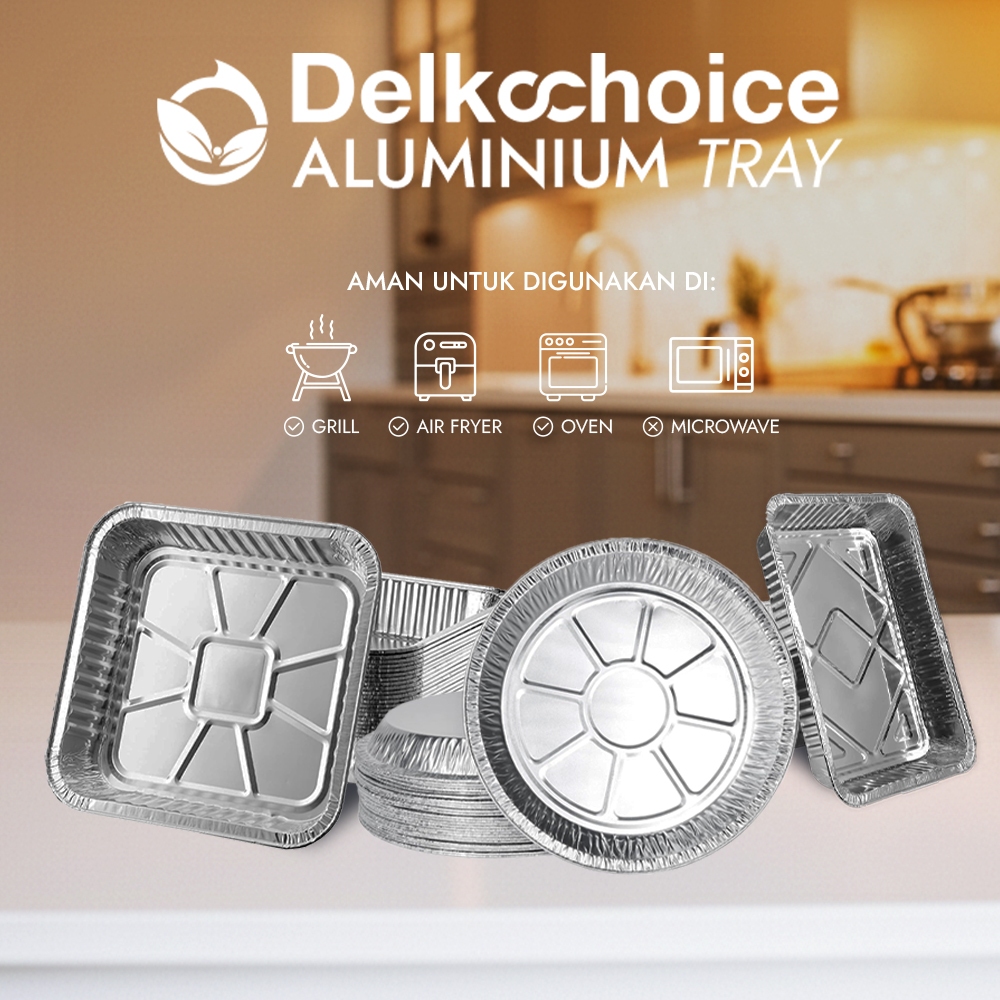 Aluminium Tray Container Wadah aluminium Food Grade / Aluminium Meal Tray