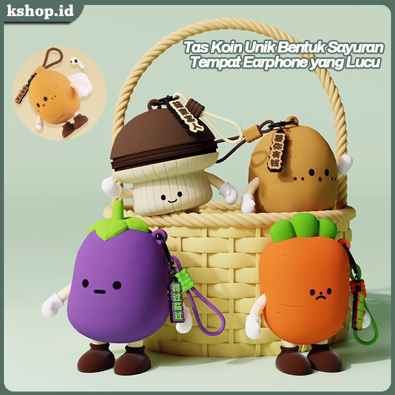 Q Uncle Silikon Bag Charm Keychain Sayur Mayur Silicone