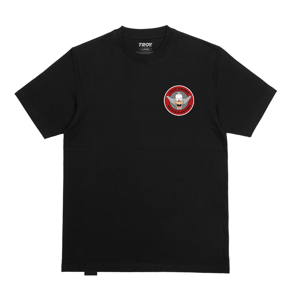 Troy Company Tshirt Black Instan Pleasure - Kaos Hitam Lengan Pendek MTD 3445