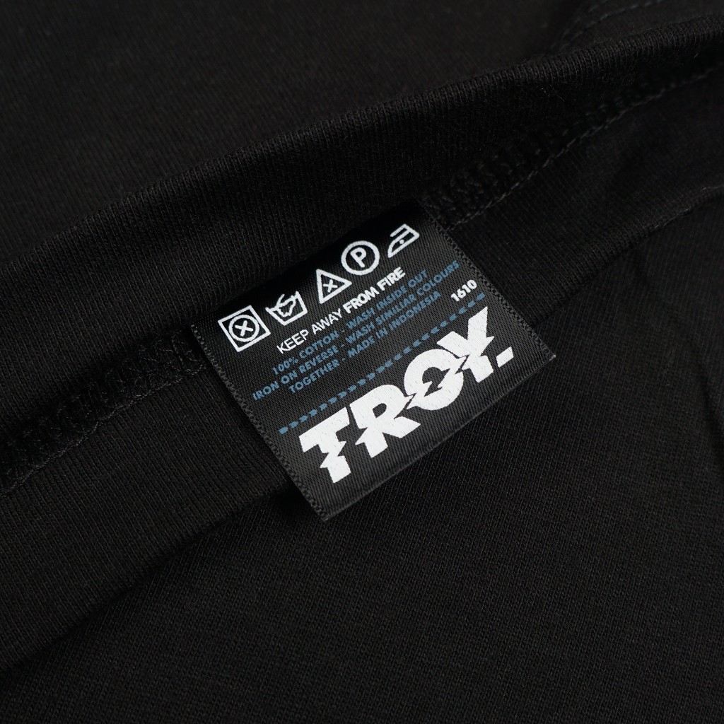 Troy Company Tshirt Black Instan Pleasure - Kaos Hitam Lengan Pendek MTD 3445