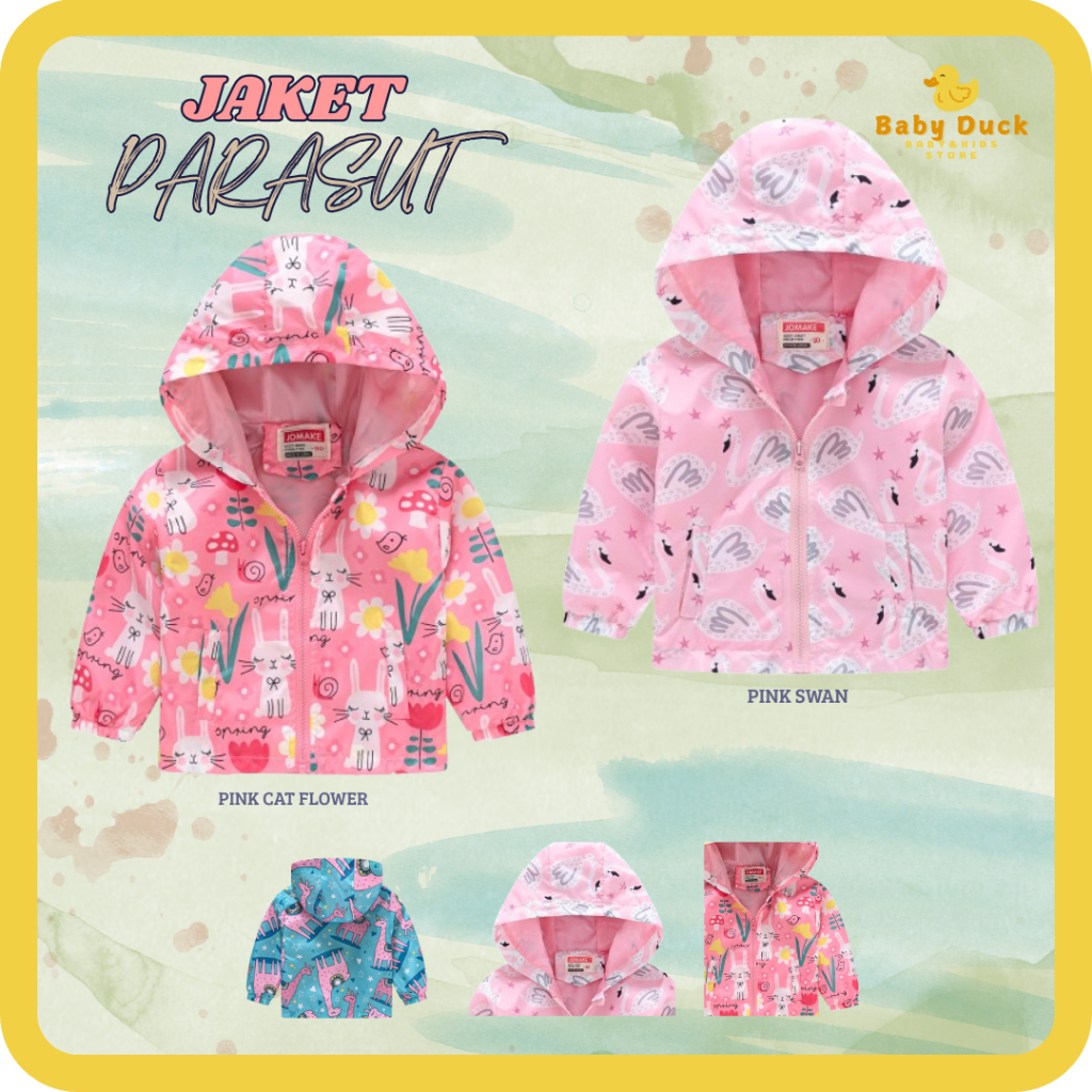 Jaket Parasut Anak Cewek Jaket Anak Unicorn Jaket Lol Jaket Little Ponny Jaket Anak Anti Air Jaket K