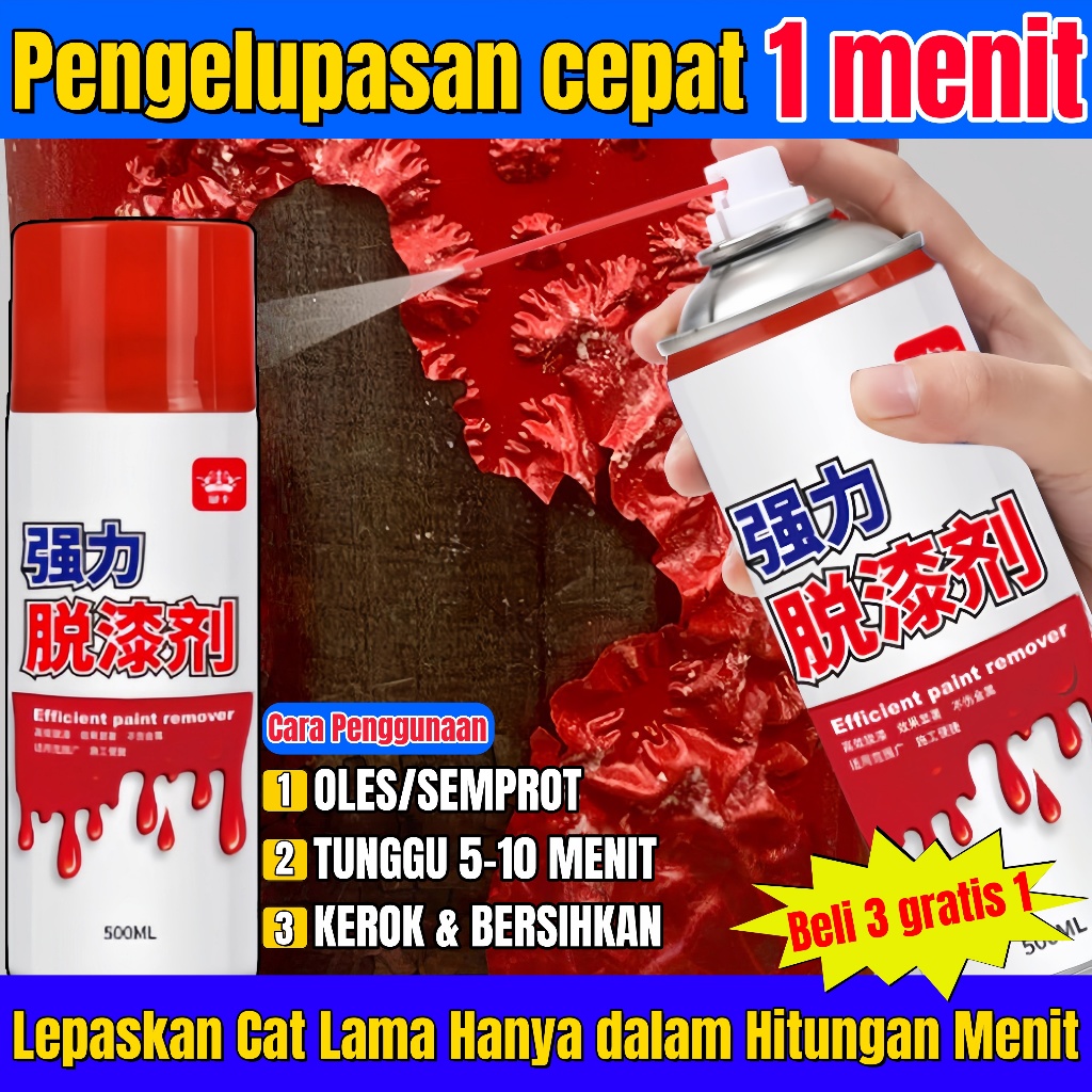 Perontok Cat 500ML Cairan Perontok Cat Universal   Remover Paint Perontok Cat Motor   Untuk Logam Ka