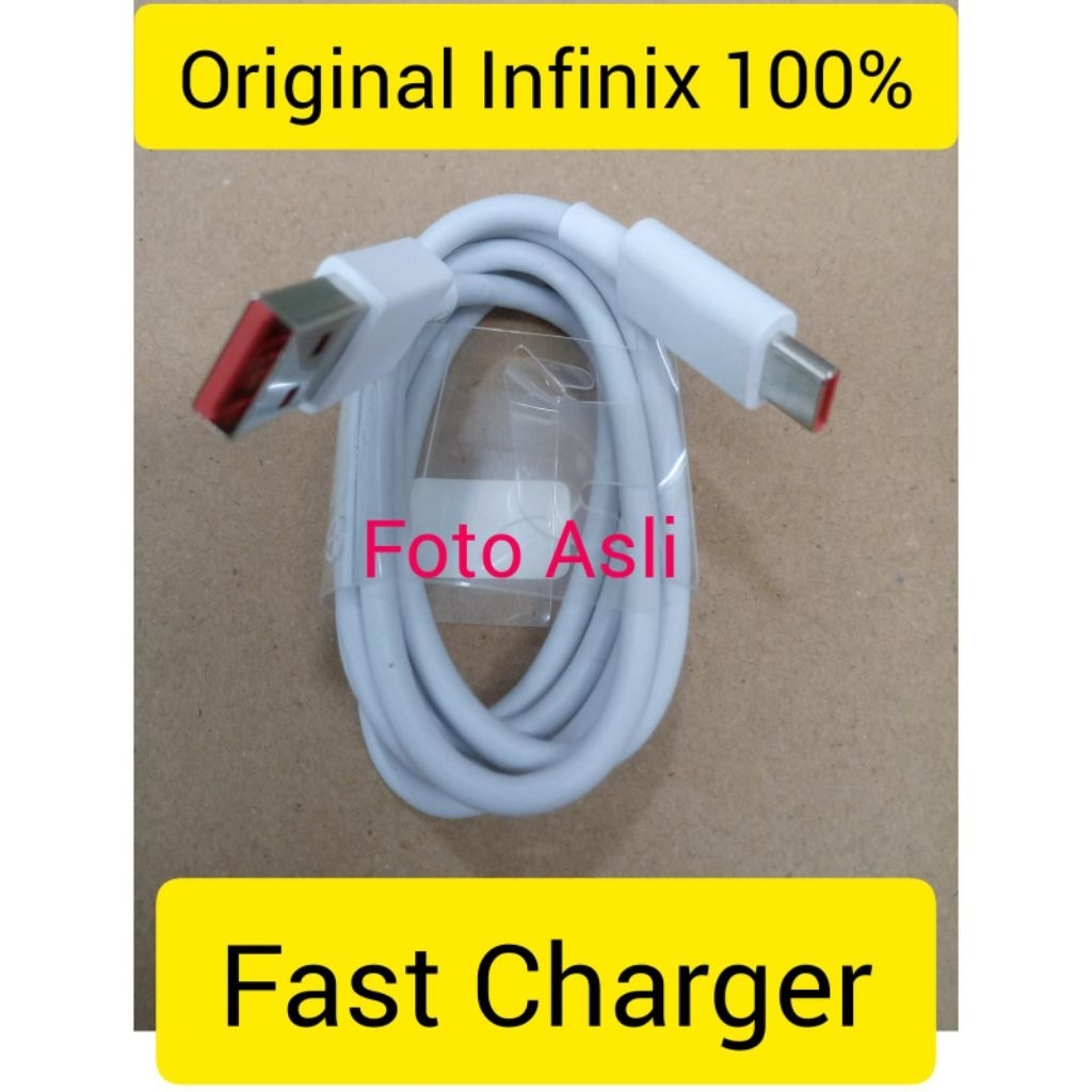 Cable Data Infinix Hot 11 11s NFC Fast Charger Type-C Original 100%