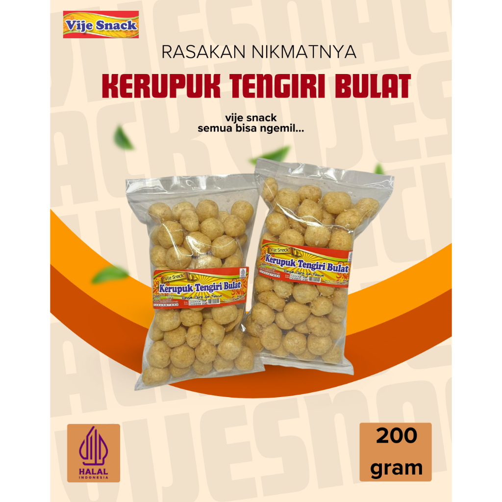 Kerupuk Tengiri Vije – Snack Renyah Gurih Tanpa Pengawet Kerupuk Pedas Vije Snack – Kerupuk Renyah P