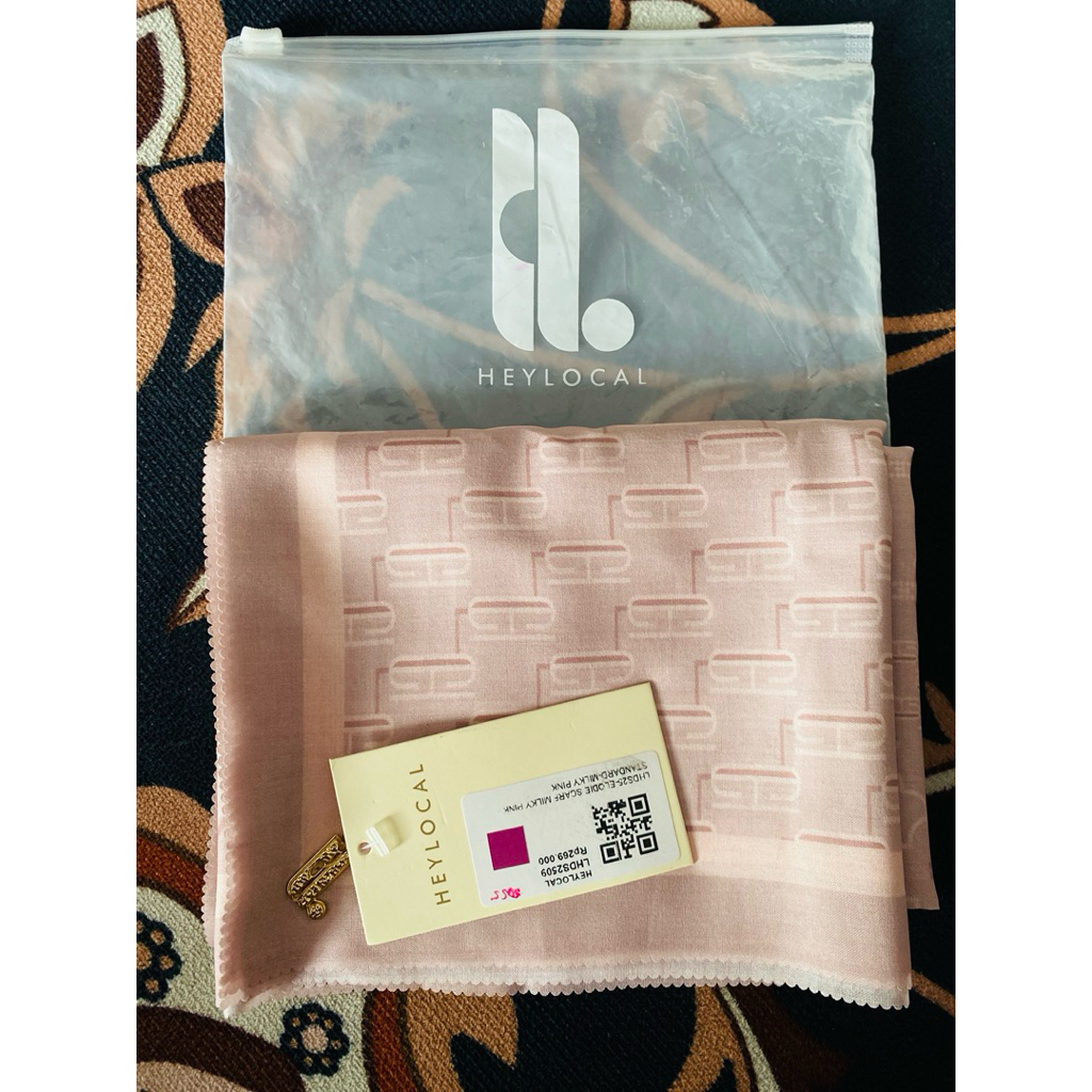 IMPERFECT SALE HEYLOCAL - NEW ELODIE SCARF MILKY PINK HEYLOCAL