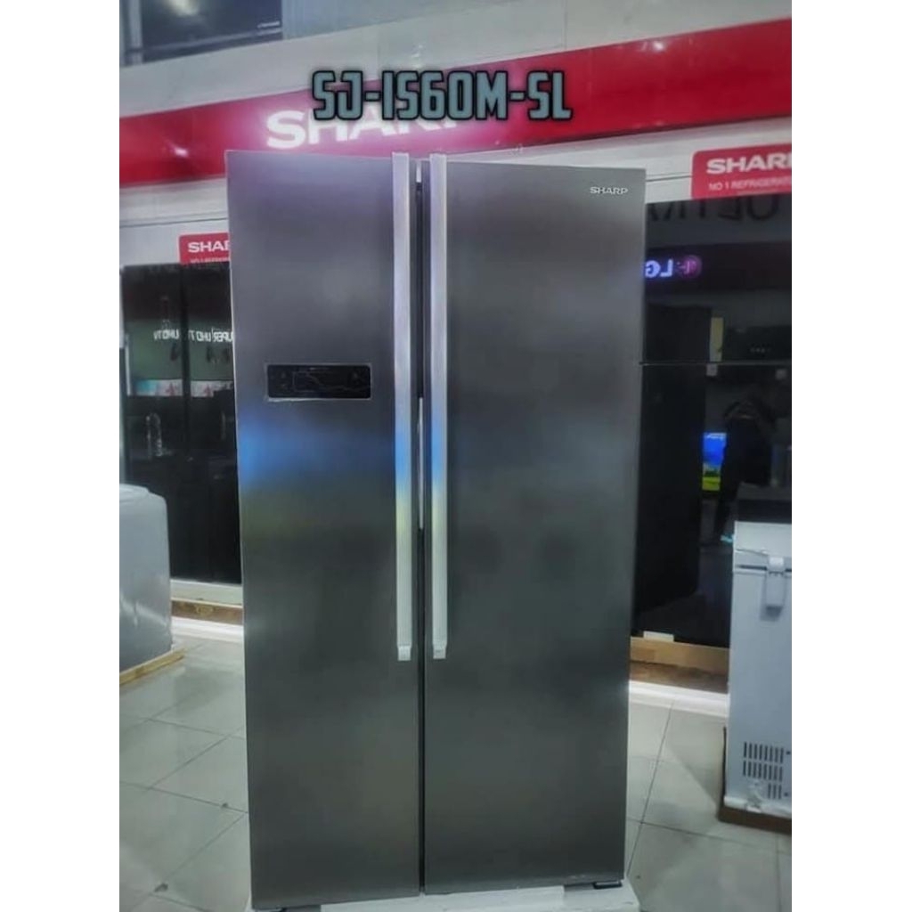 KULKAS SHARP SJ-IS60M-SL INVERTER SIDE BY SIDE