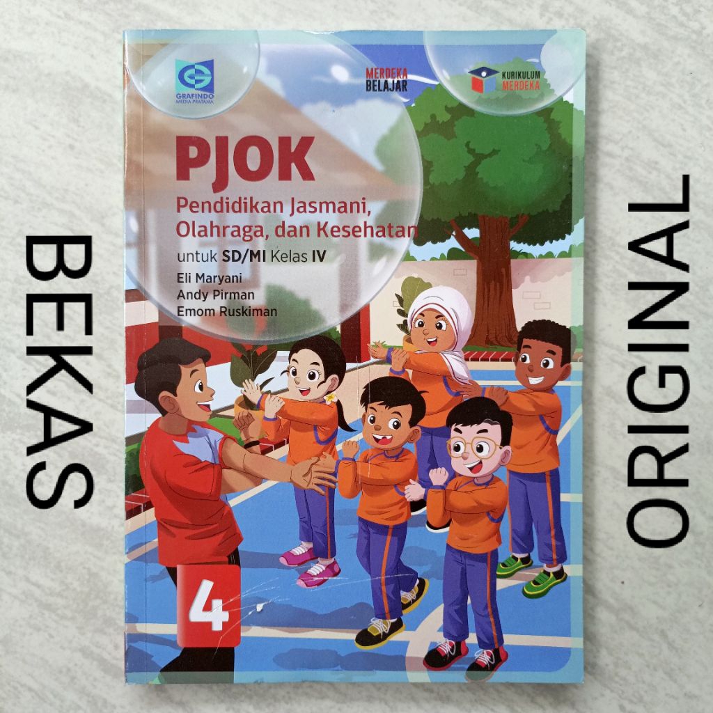( BUKU BEKAS ) ( ORIGINAL ) PJOK Pendidikan Jasmani Olahraga dan Kesehatan Kelas 4 IV SD MI Penerbit
