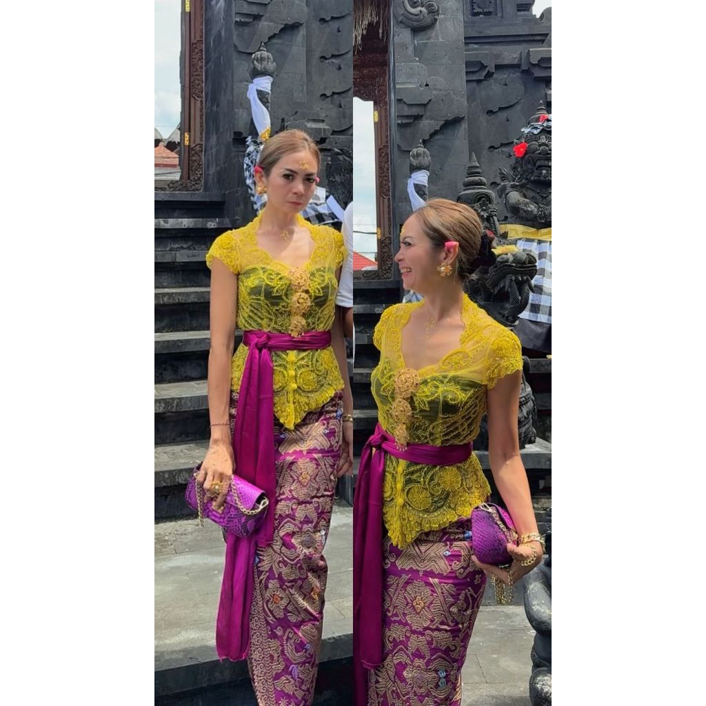 Kamen jadi strech motif Tampaksiring original by Djuwita Kebaya